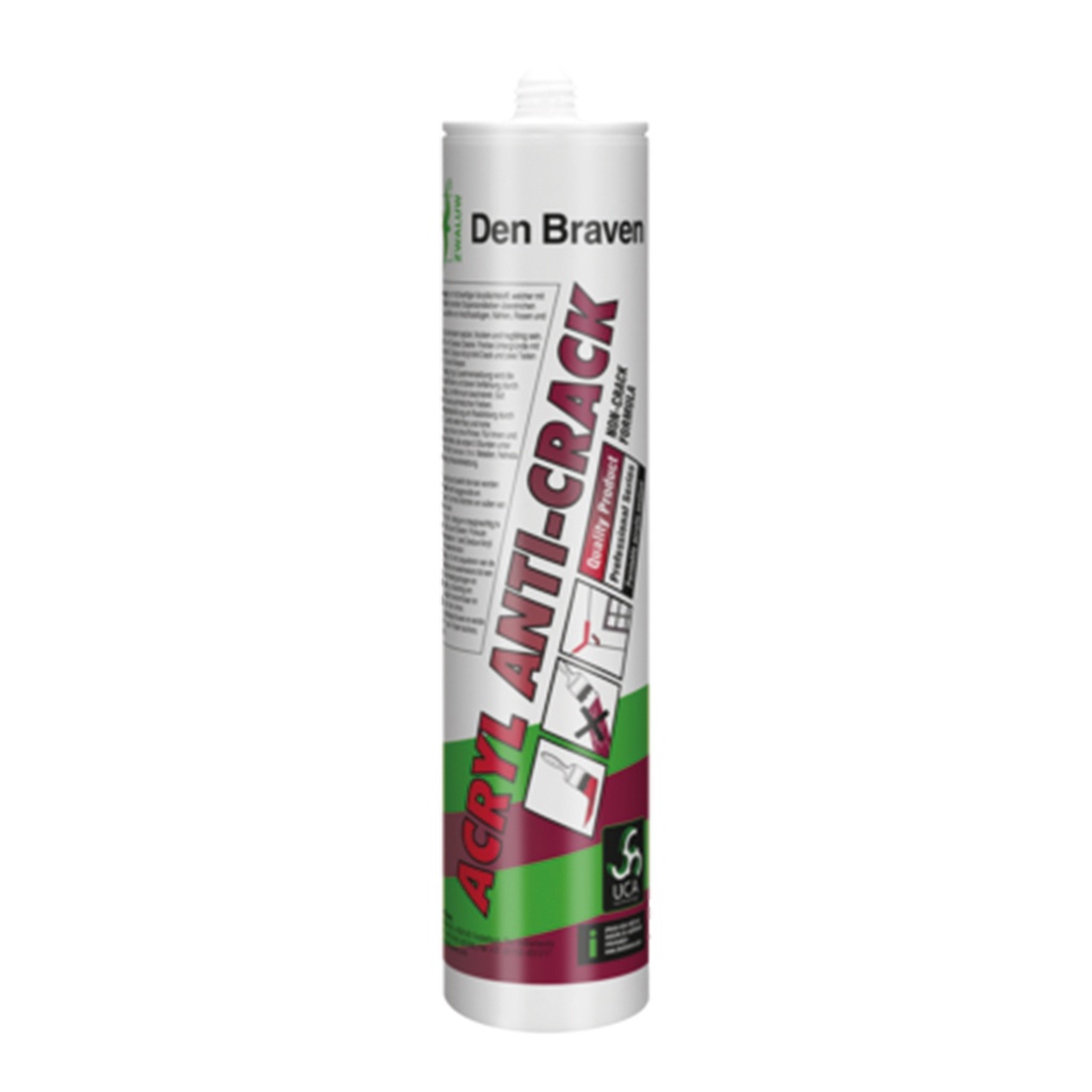 DEN BRAVEN Zwaluw Acryl Anti-Crack wit 310 ml