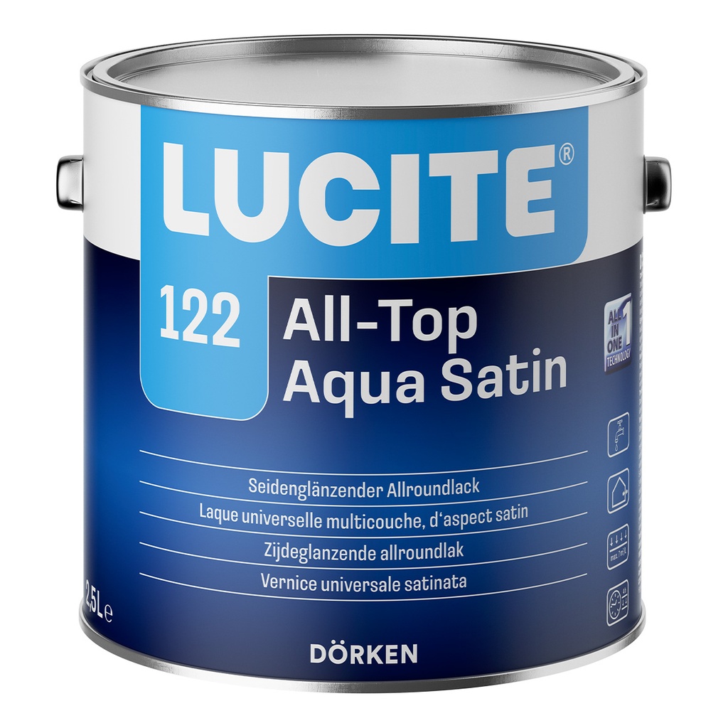 LUCITE 122 All-Top Aqua Satin
