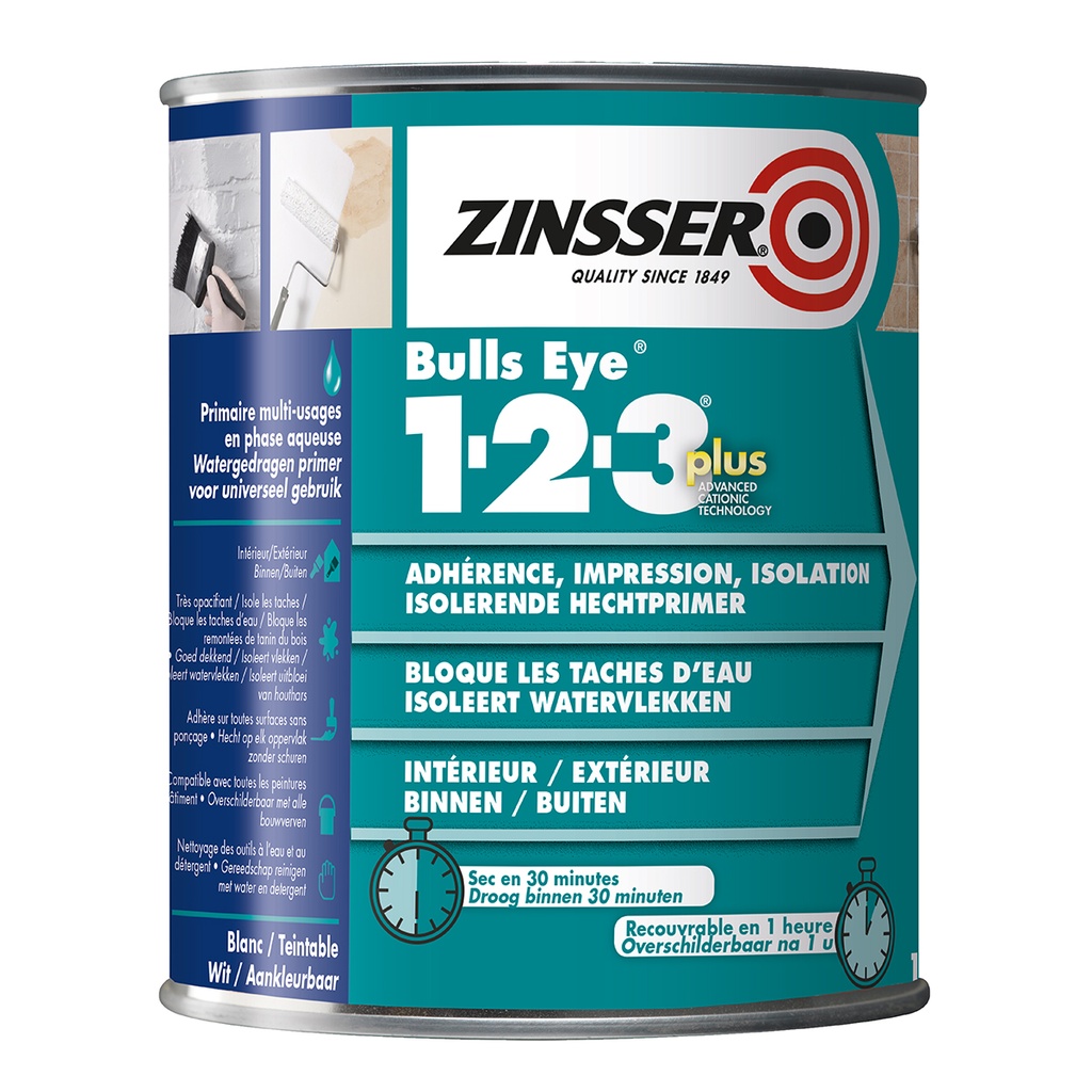 ZINSSER Bulls Eye 1-2-3 Primer Plus