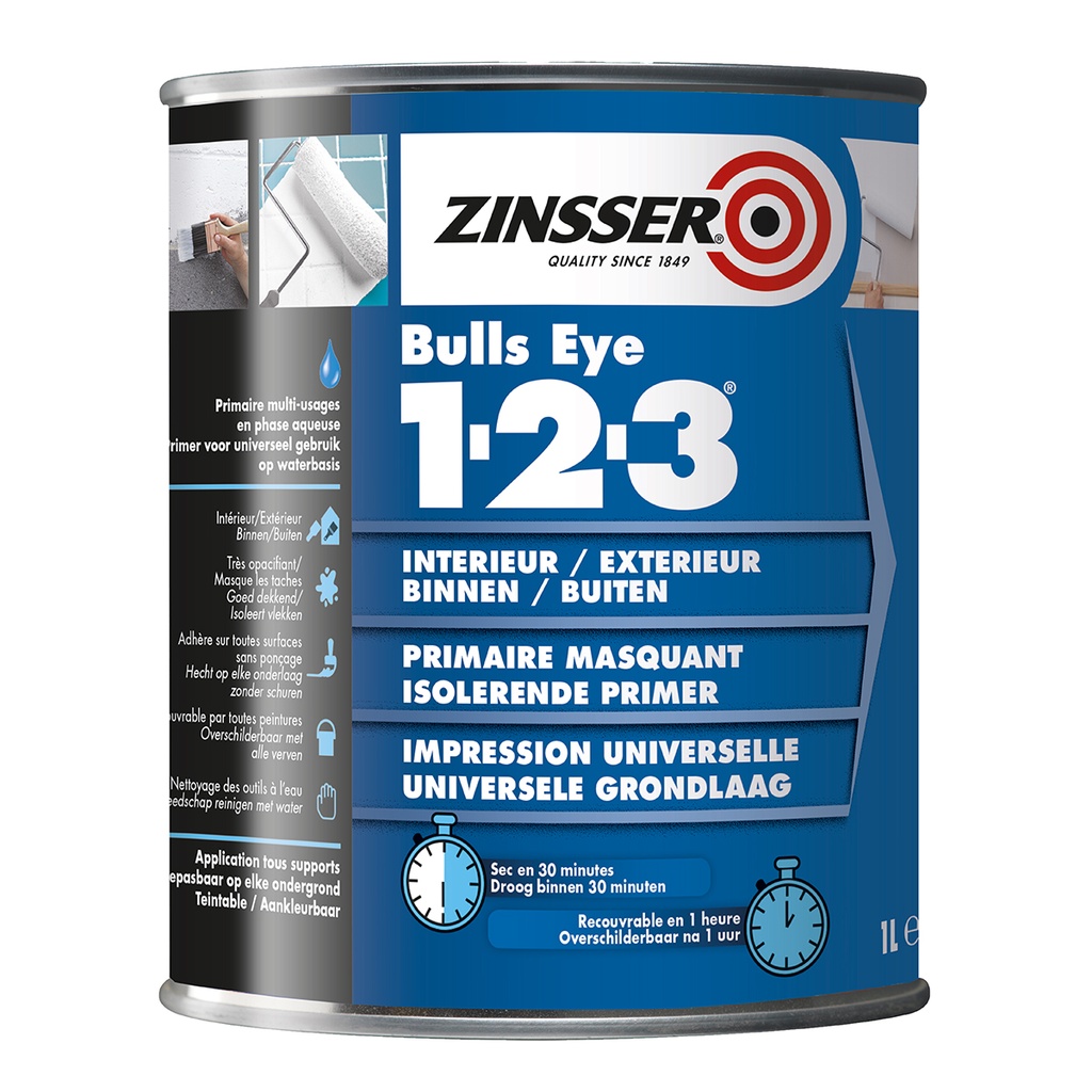 ZINSSER Bulls Eye 1-2-3 Primer