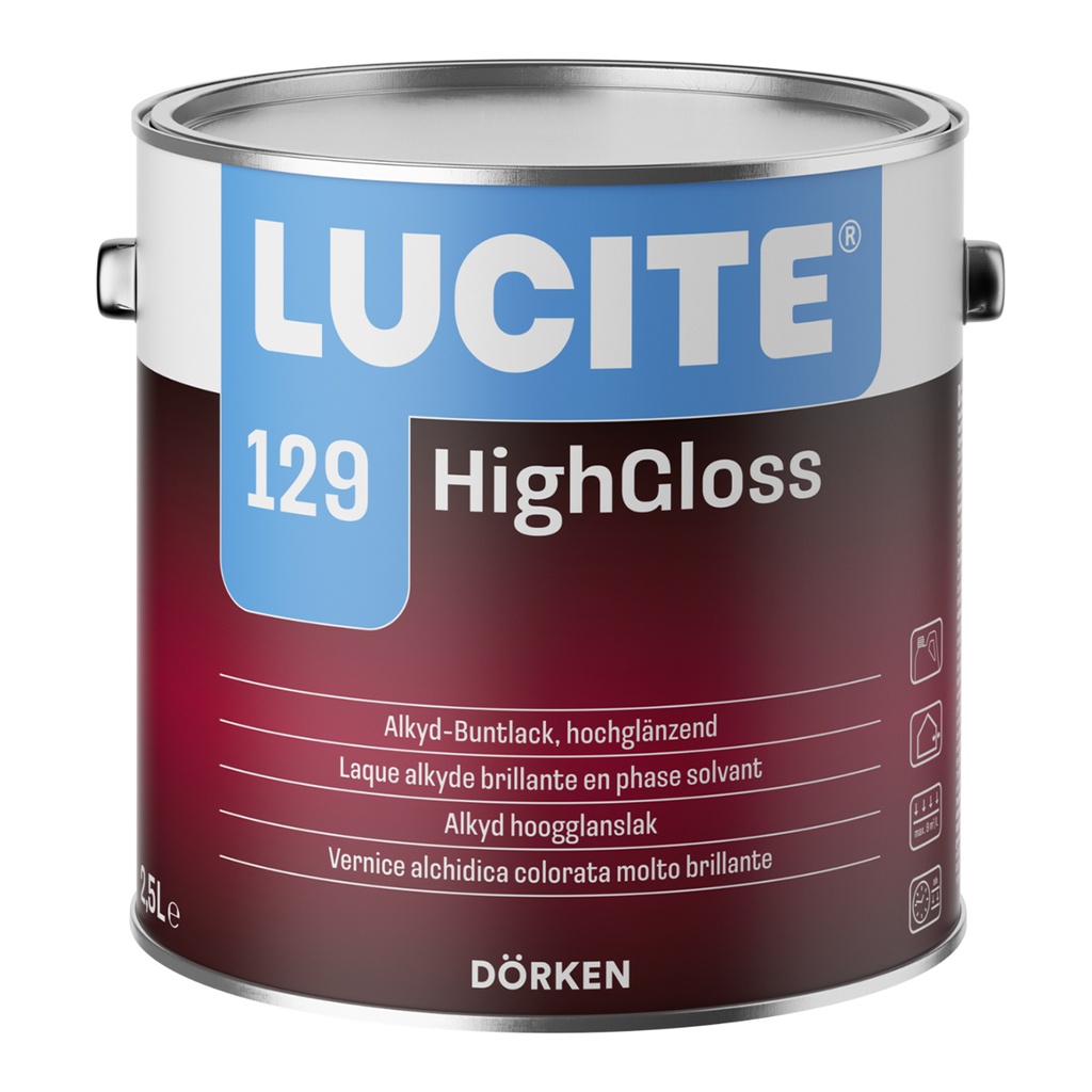 LUCITE 129 HighGloss/DELTA Buntlack HG