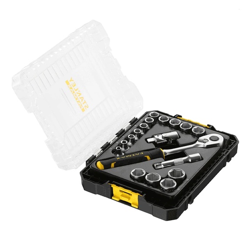 [0-98-102] STANLEY Doppenset 3/8" pro-stack 18-delig