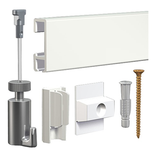 [97161] ArtiTeq Koker Clickrail wit 200cm + perlon 97161