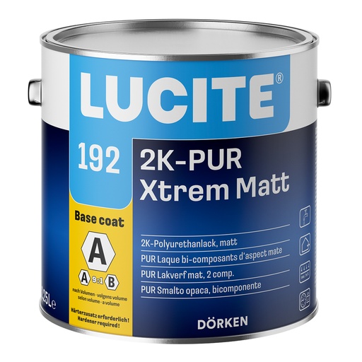 LUCITE 192 2K-PUR Xtrem Mat + Harder