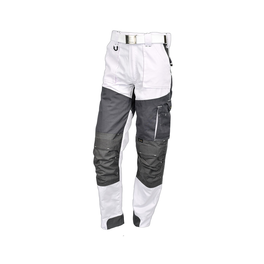 WOLF LINE Schildersbroek Corda wit/grijs